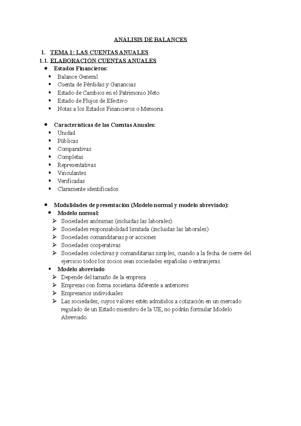 Análisis DE Balances - Apuntes 1-7 - ANÁLISIS DE BALANCES 1. TEMA 1 ...