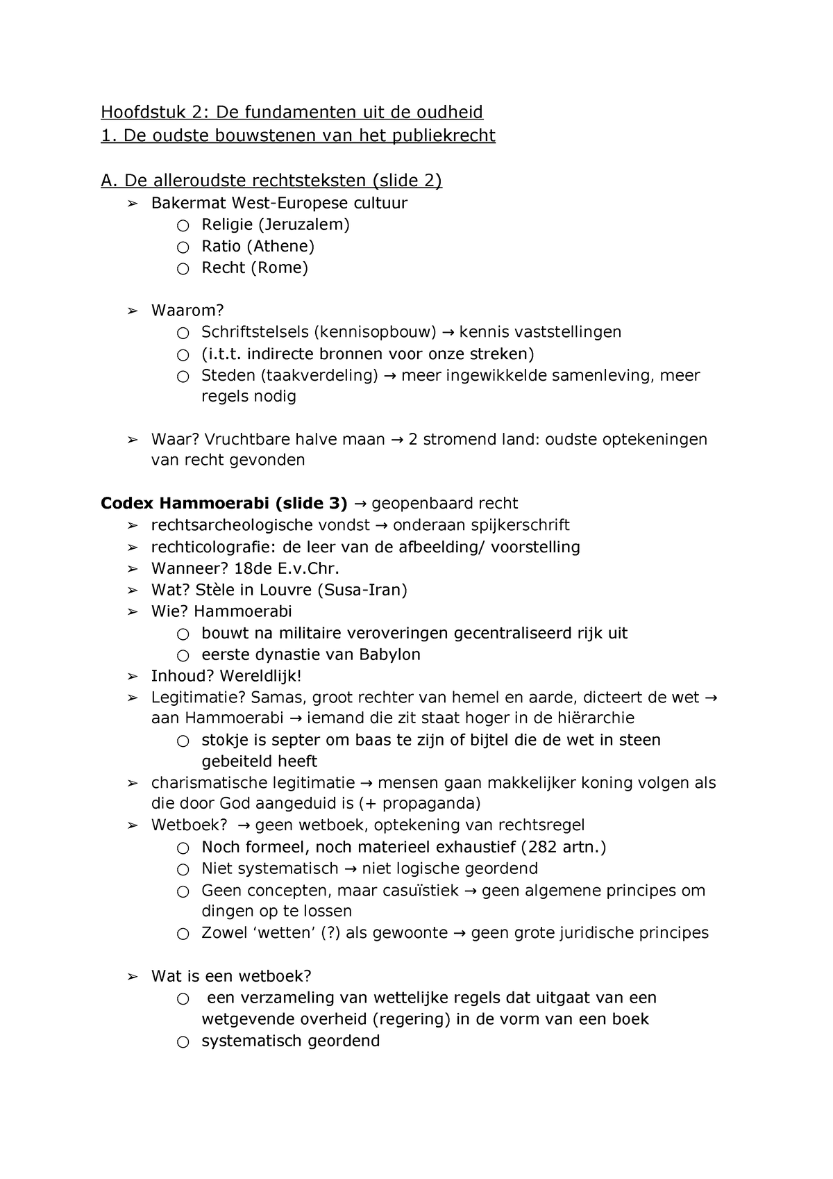 Hoofdstuk 2 - Samenvatting Geschiedenis Van Het Publiekrecht En De ...