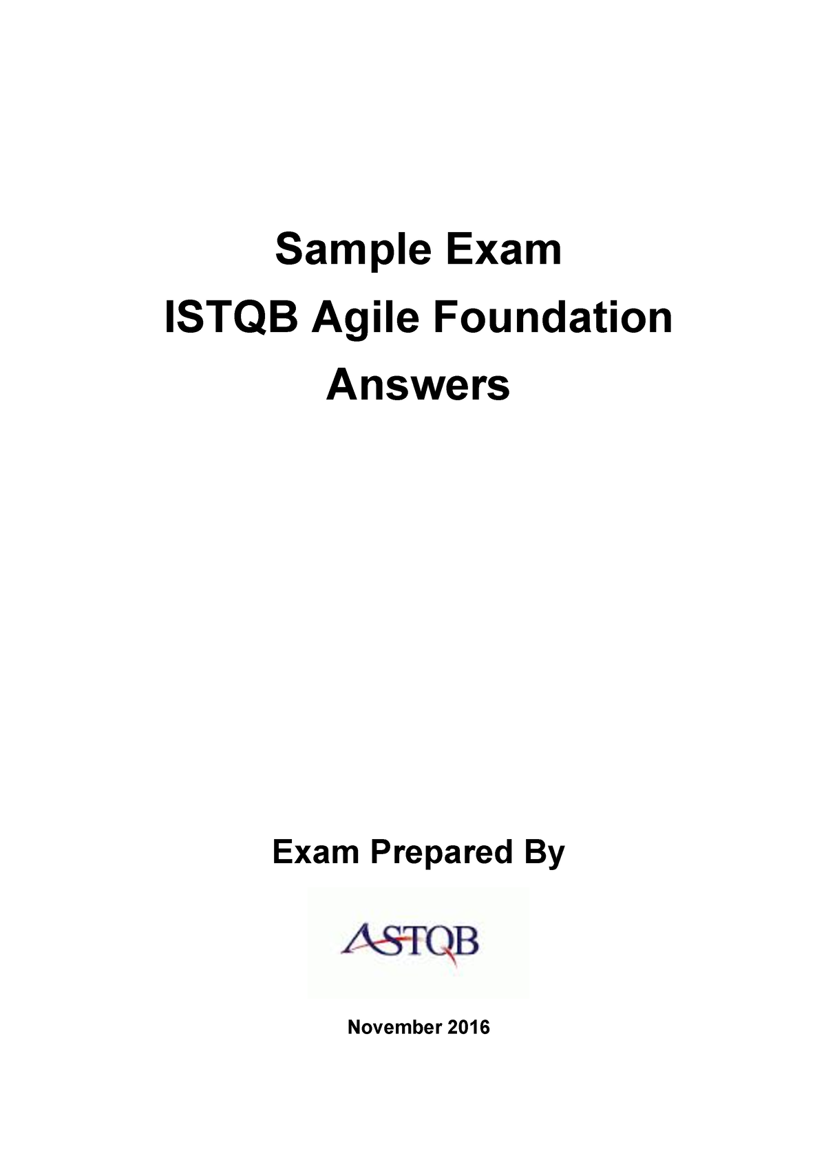 Istqb Agile Tester Extension Sample Exam Answers- Astqb-version ...