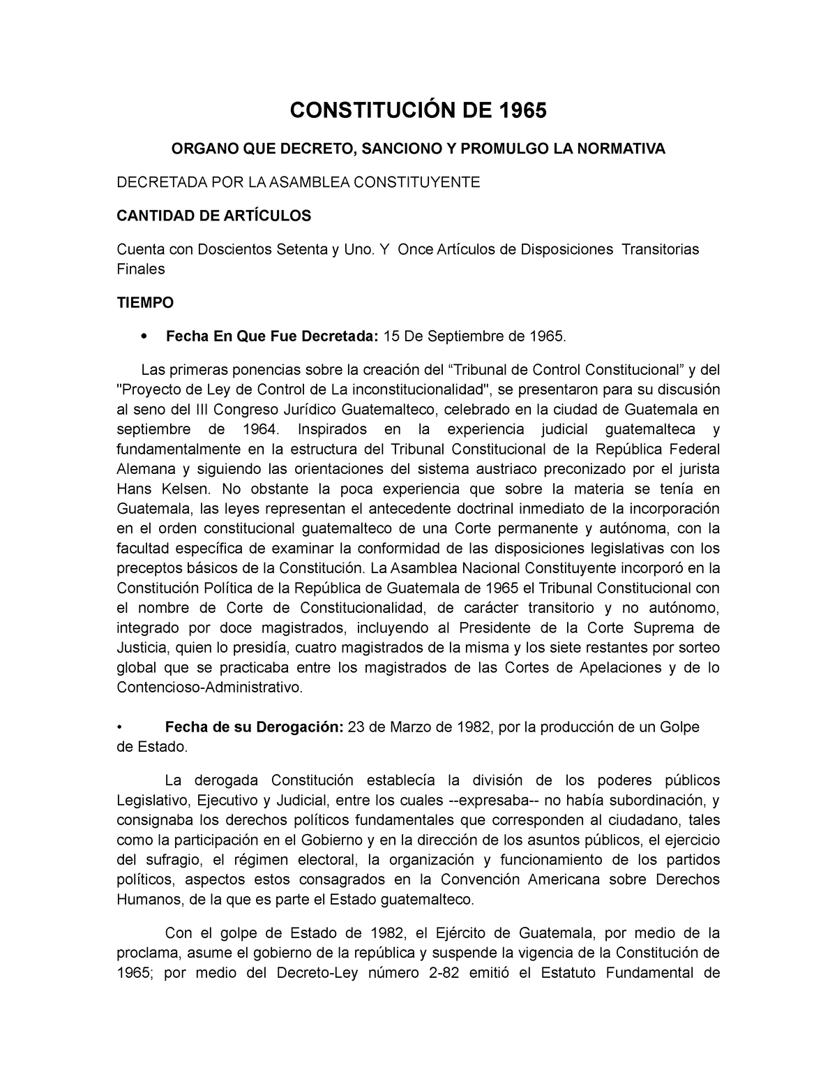 Constitucion De Docx Constituci N De Organo Que