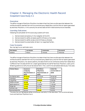 health records assignment 3