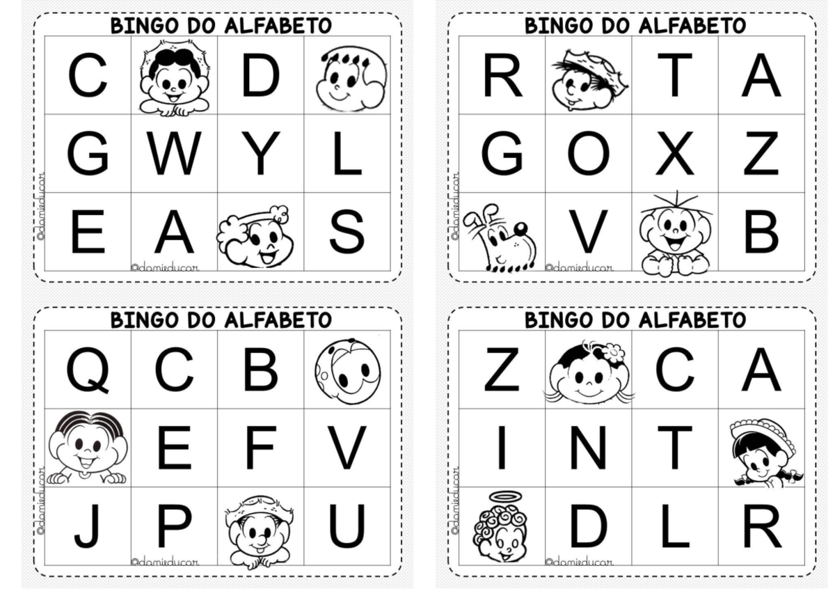 Cartelas Bingo DE Letras - Alfabetização e Letramento - Studocu