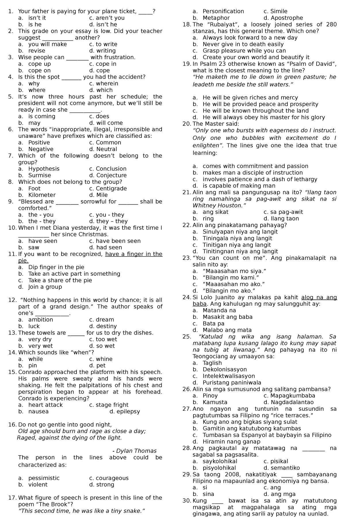 Gened-(600 items) - different questions for the general knowledge ...