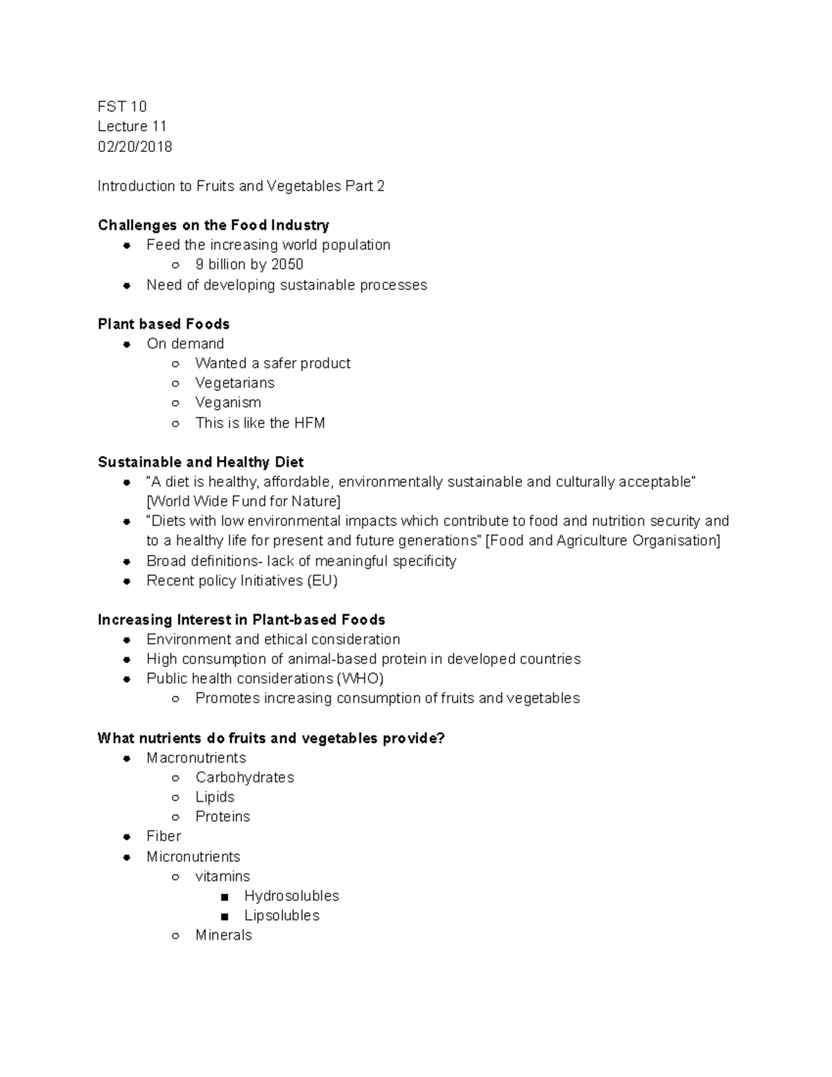 Lecture 11 - These Are All The Notes I Took During Class - Fst 10 