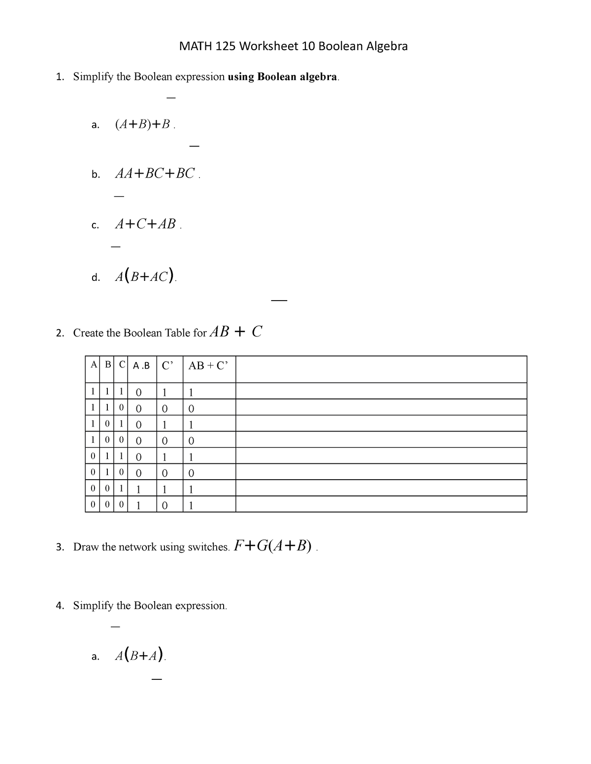 bit112-tutorial-2-logic-math-125-worksheet-10-boolean-algebra-simplify-the-boolean