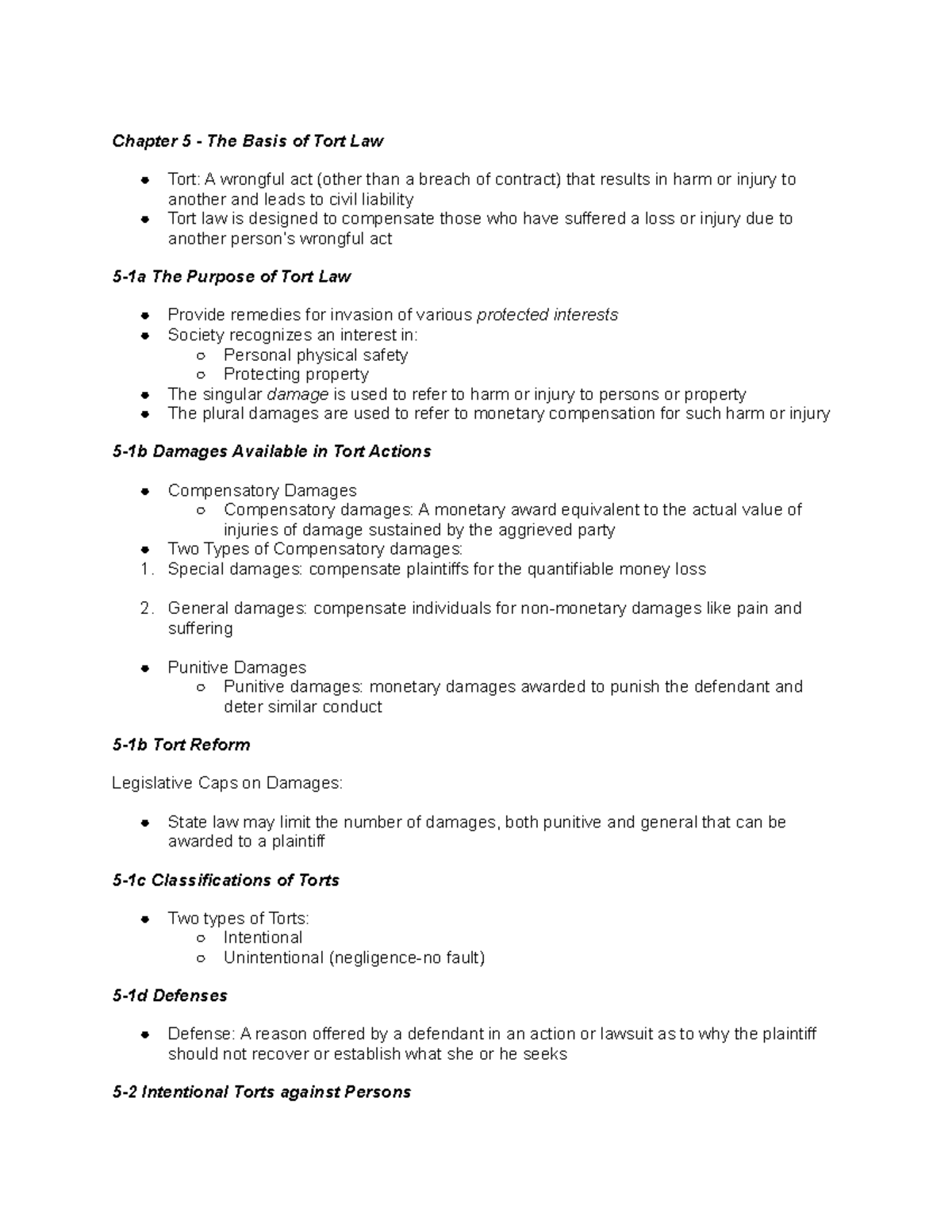 chapter-5-the-basis-of-tort-law-v-1988-5-2d-defamation-to