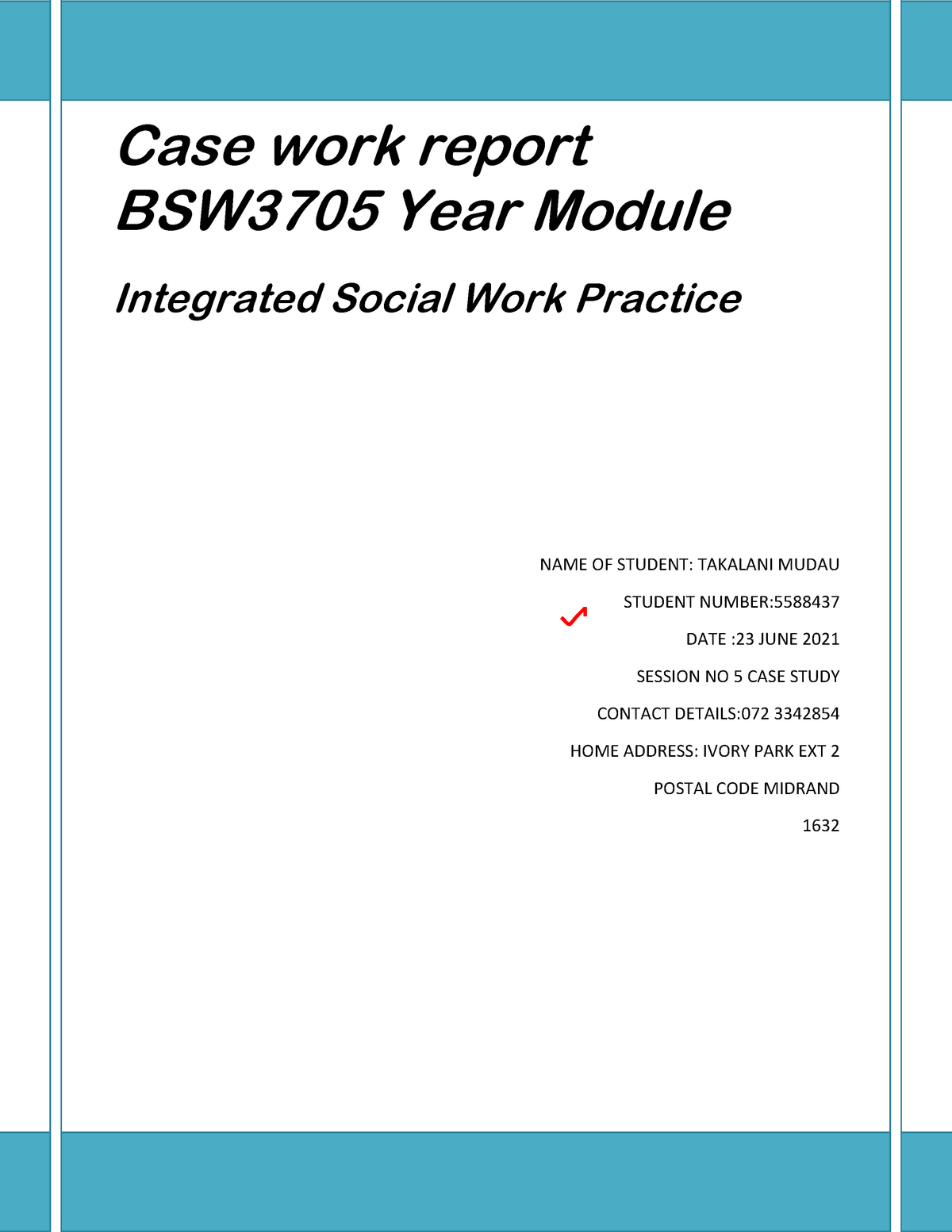 casework-process-report-fifth-session-mark045100-bsw3705-unisa