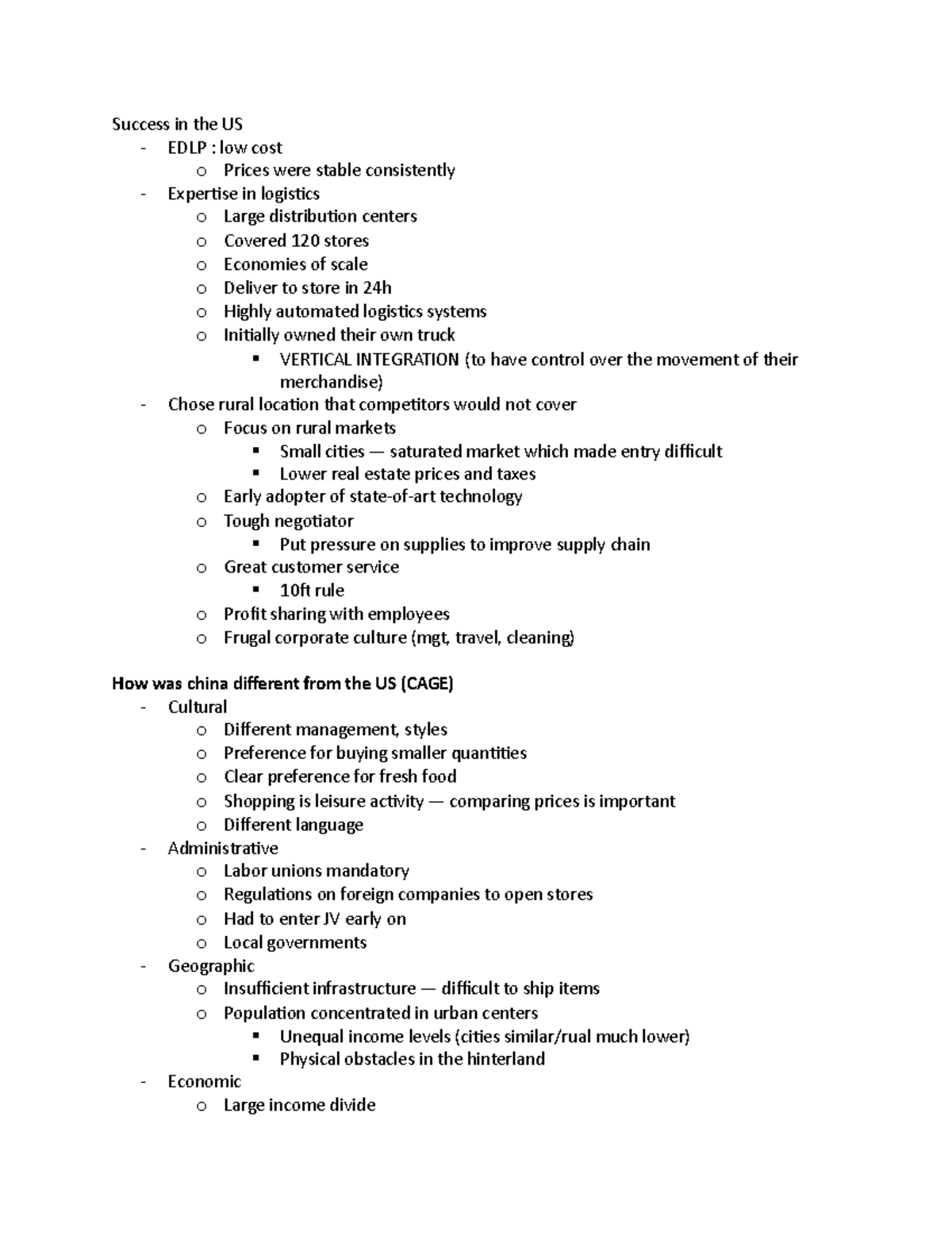 Walmart case study - Success in the US - EDLP : low cost o Prices were ...