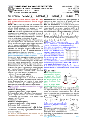 Seminario 1 Teoría de Campos Electromagnéticos FI 463 - Determine el ...