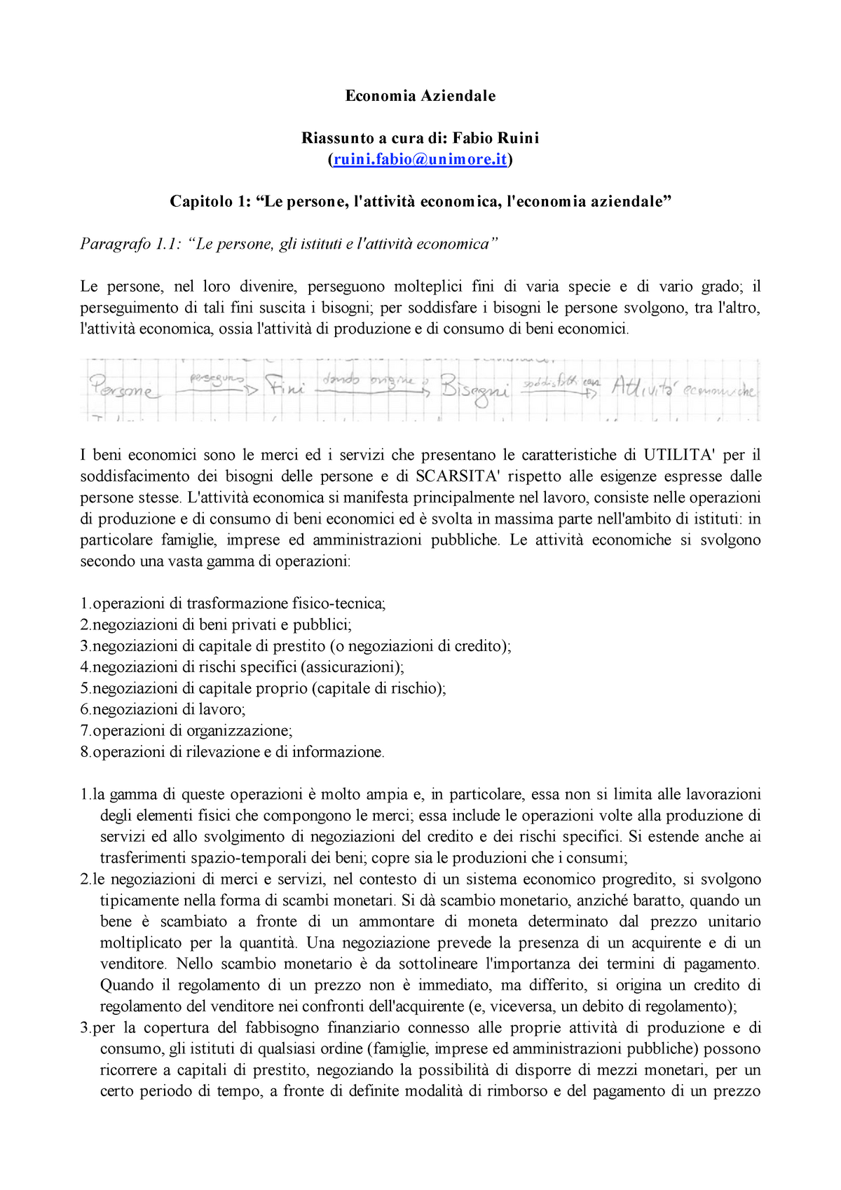 Riassunto Di Economia Aziendale - Economia Aziendale Riassunto A Cura ...