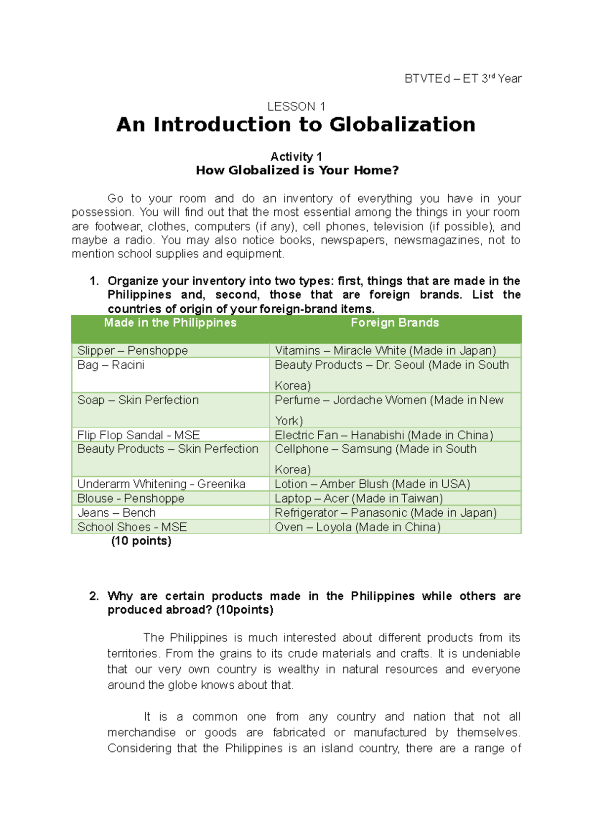 lesson-1-activities-answer-sheets-about-globalization-btvted-et