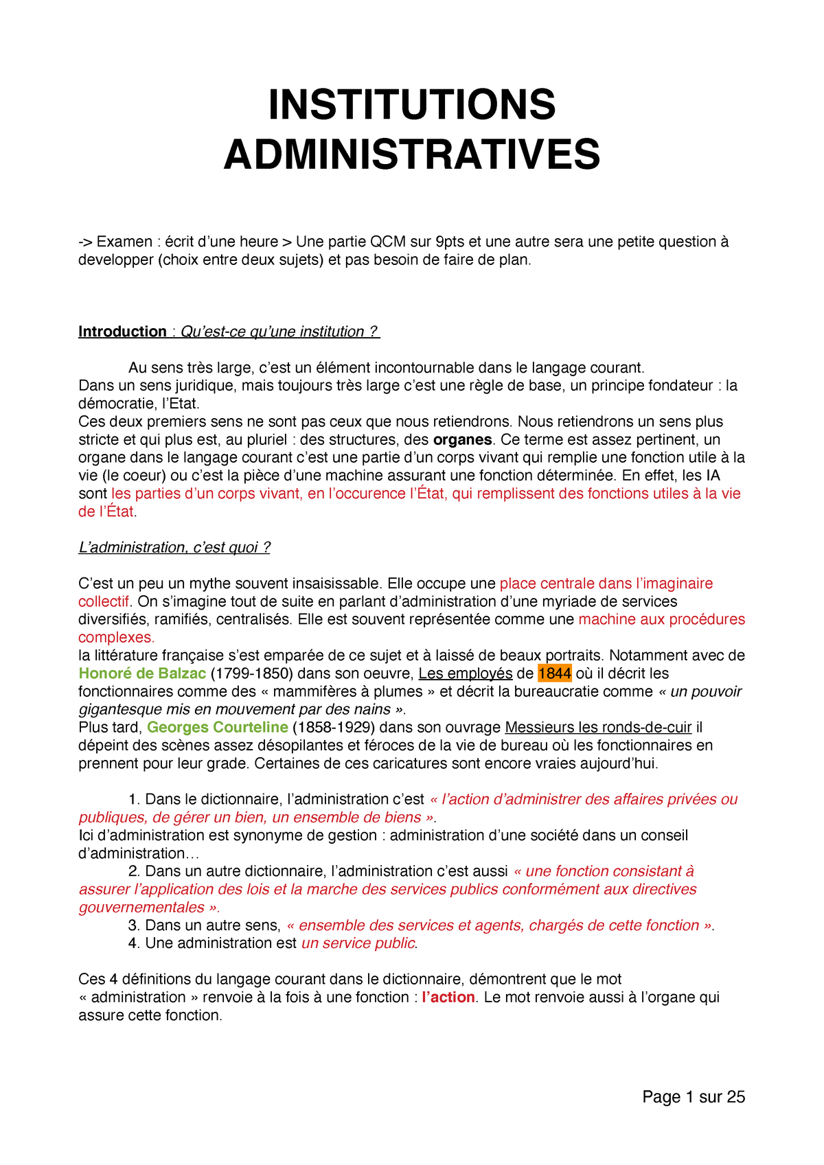 Institutions Administratives L2 Série 1 - S2 - INSTITUTIONS ...