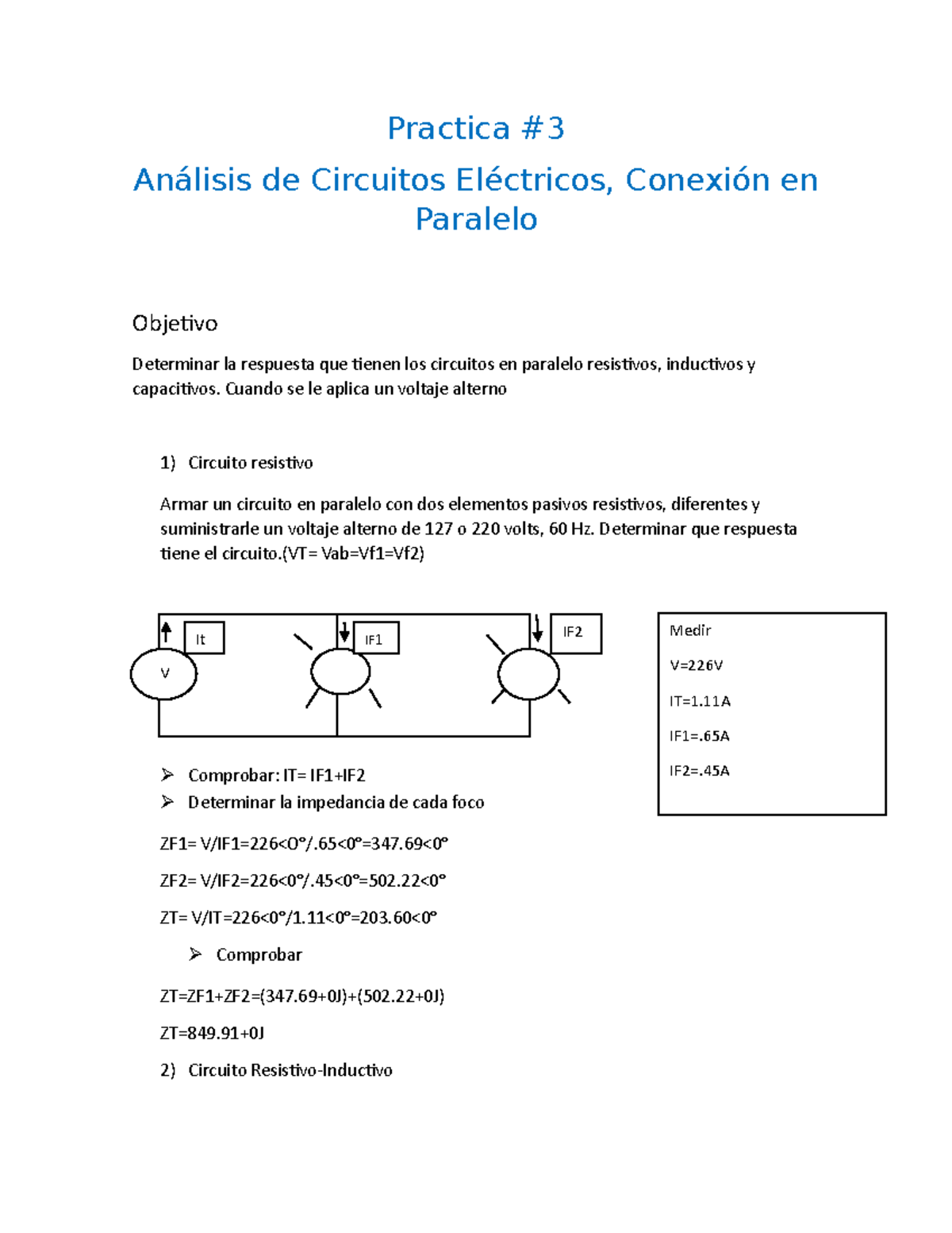 Practica 3 lab electronica analogica - Practica Análisis de Circuitos ...