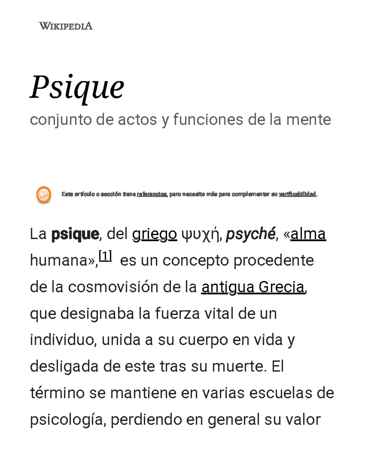 Psique - Wikipedia, la enciclopedia libre - Psique conjunto de actos y ...