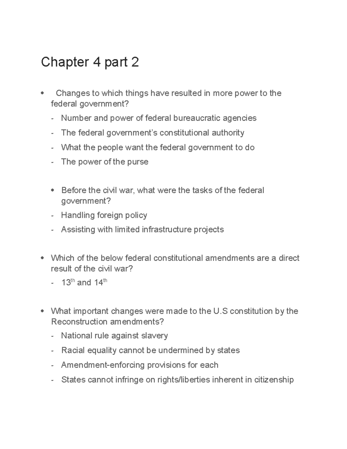 Chapter 4 Part 2 Gov Tophat Notes Chapter 4 Part 2 Changes To Which