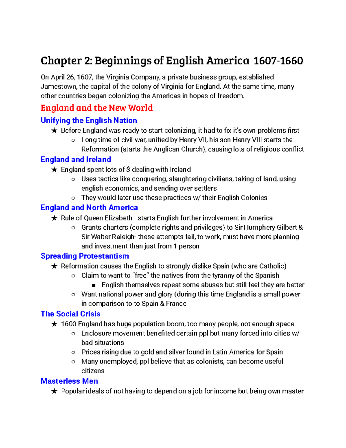 Chapter 2 Introductory Essay: 1607-1763 - Bill of Rights Institute