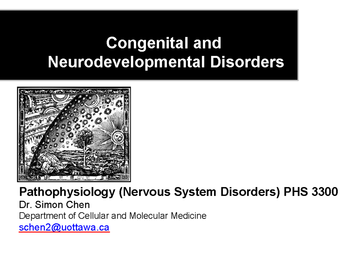 Autism Dr. Simon Chen Department of Cellular and Molecular Medicine schen2uottawa