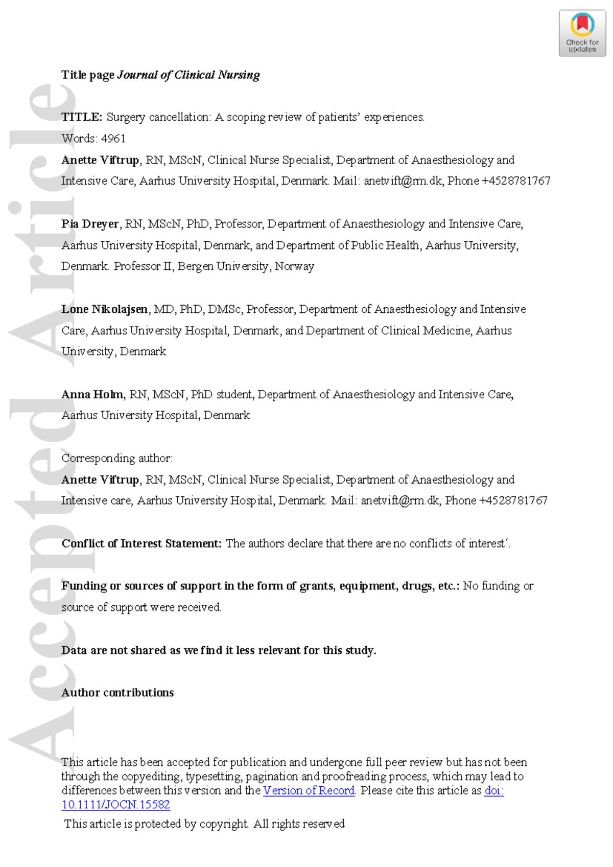 Viftrup 2020 - This article has been accepted for publication and ...