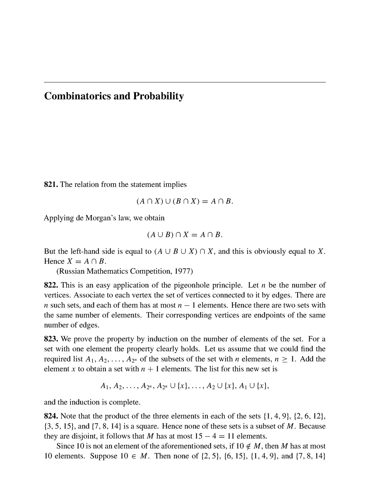 Solutions Of Probability And Combinatorics Full Chapter Of Olympiad 