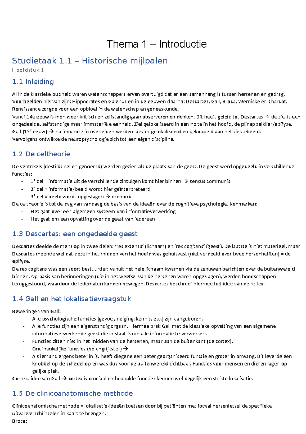 Samenvatting Volledig - Thema 1 – Introductie Studietaak 1 ...