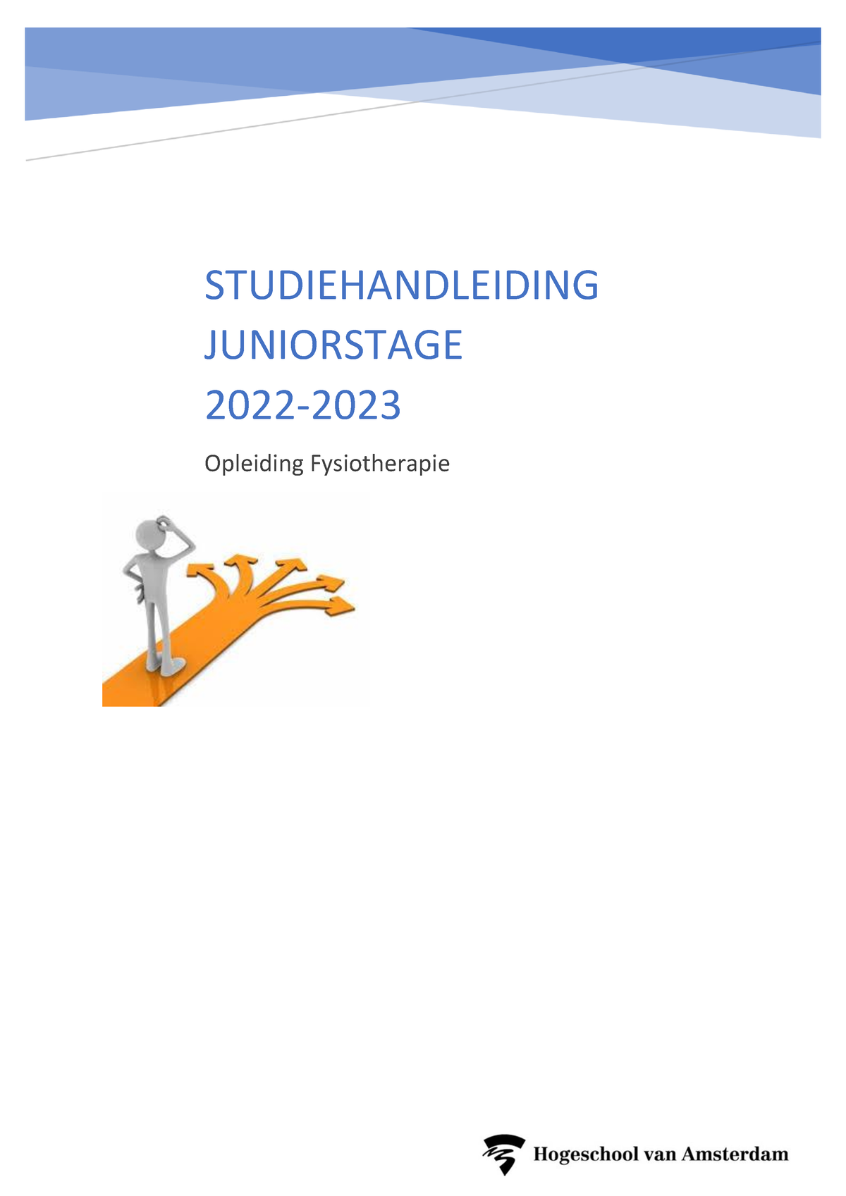 Studiehandleiding Juniorstage 2023-2024 - STUDIEHANDLEIDING JUNIORSTAGE ...