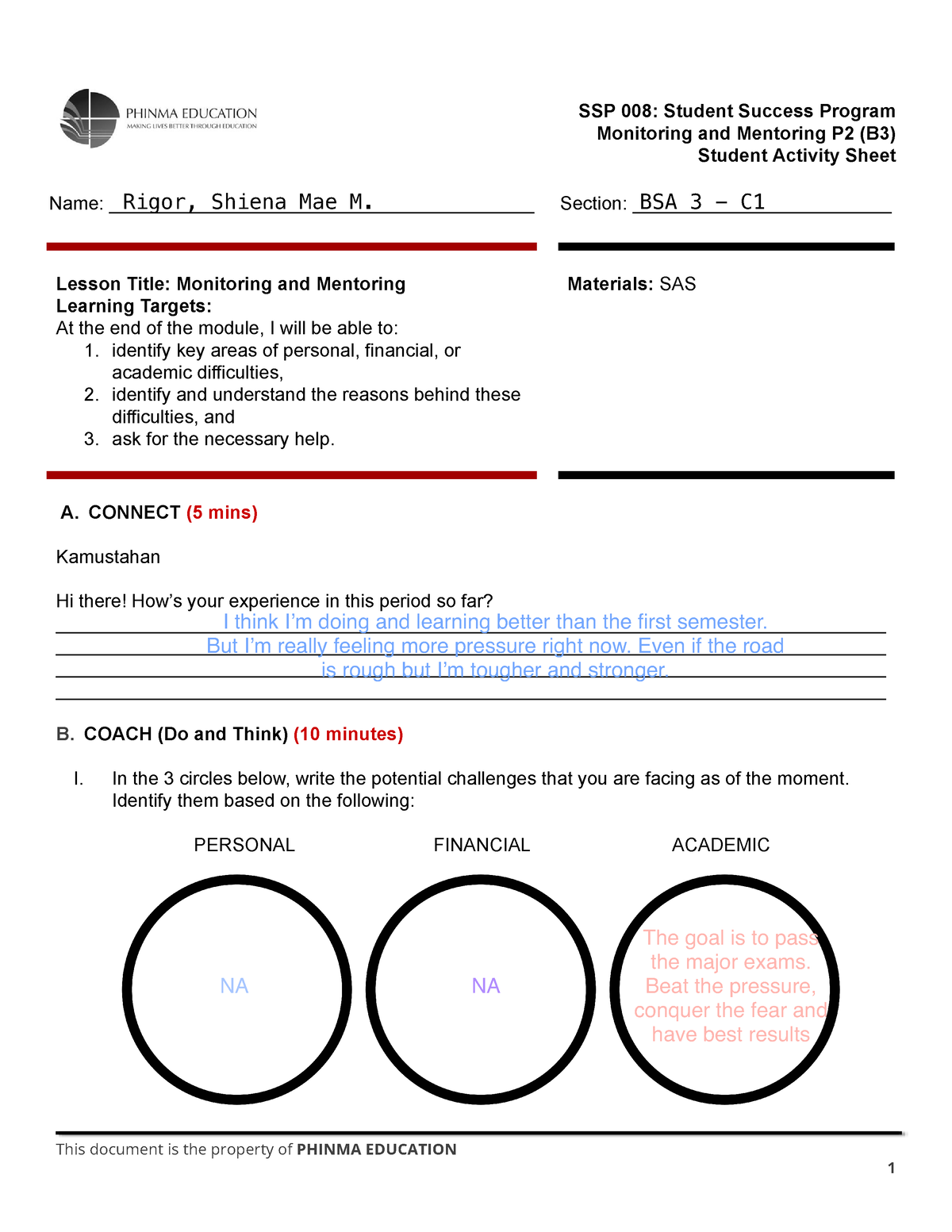 7-SSP-008 Monitoring-and-Mentoring-P2-B3 SAS - SSP 008: Student Success ...