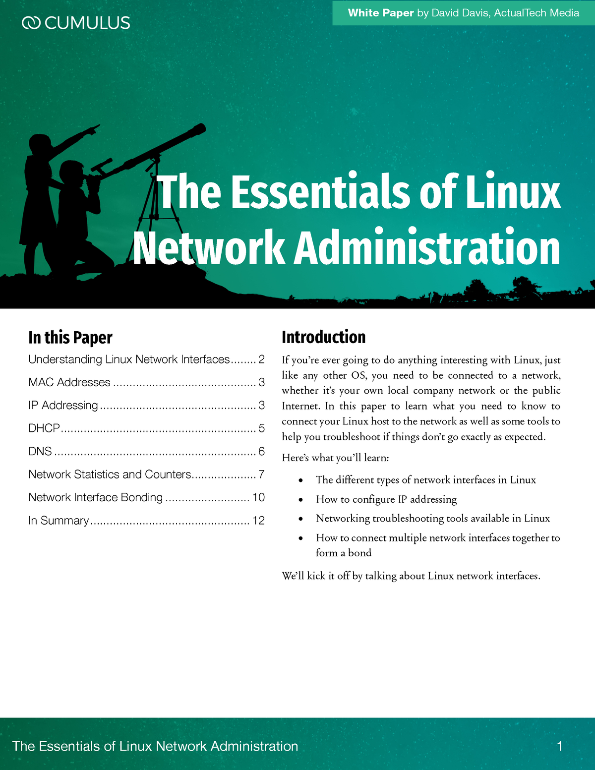 Cumulus The Essentials of Linux Network Administration - The Essentials ...