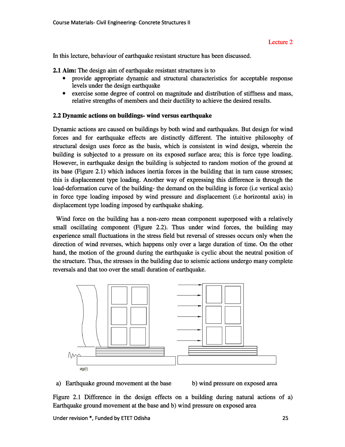 Behaviour Of Earthquake Resistant Structure - Civil Engineering - Studocu