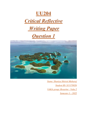 UU204 Reflection 1 - What Does It Mean To Be A Pacific Islander Or ...