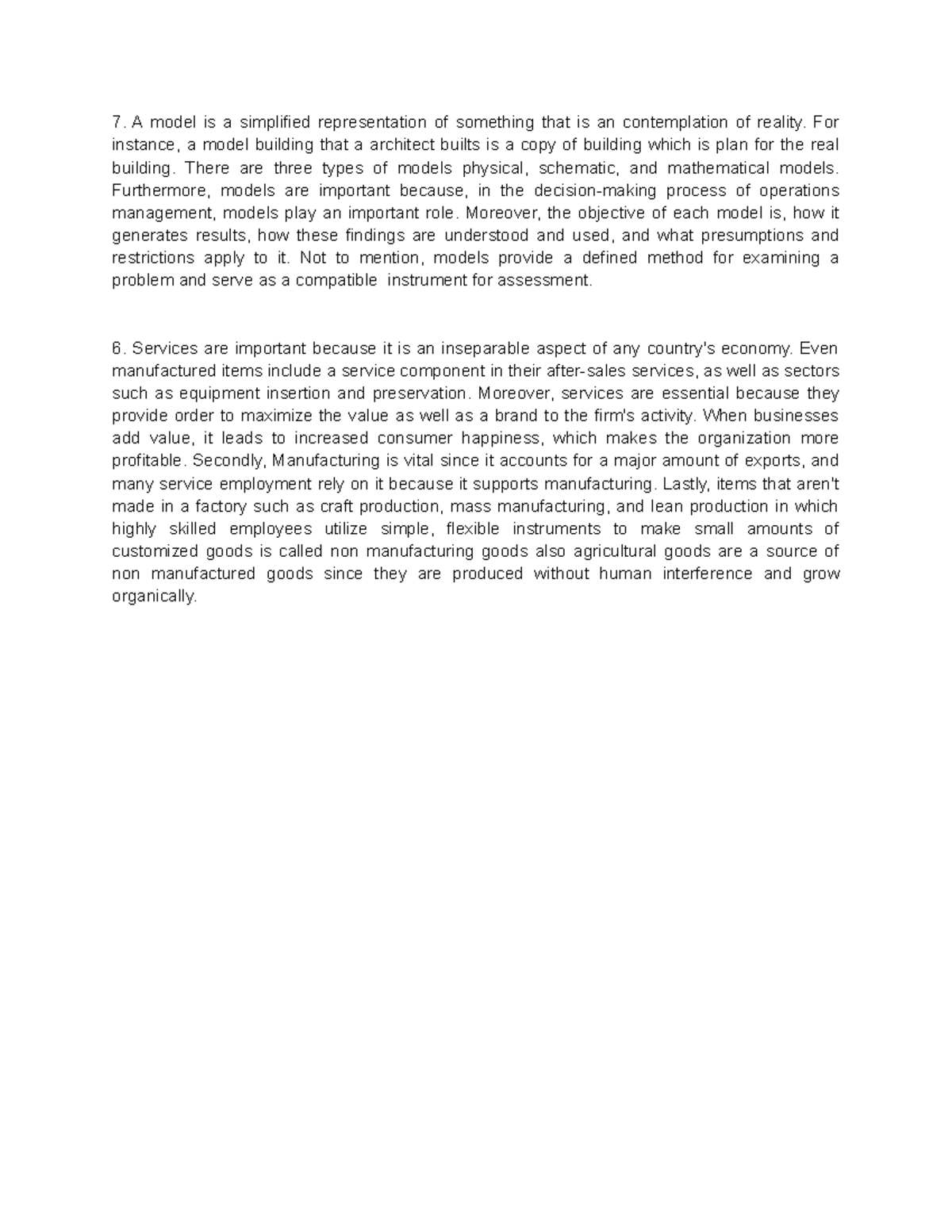 MSC301 1st assignment - operations management chapter 2 solutions to ...