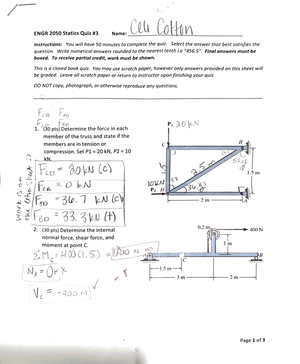 ENGR 2050 Final EXAM Review - ENGR 2050 - Studocu