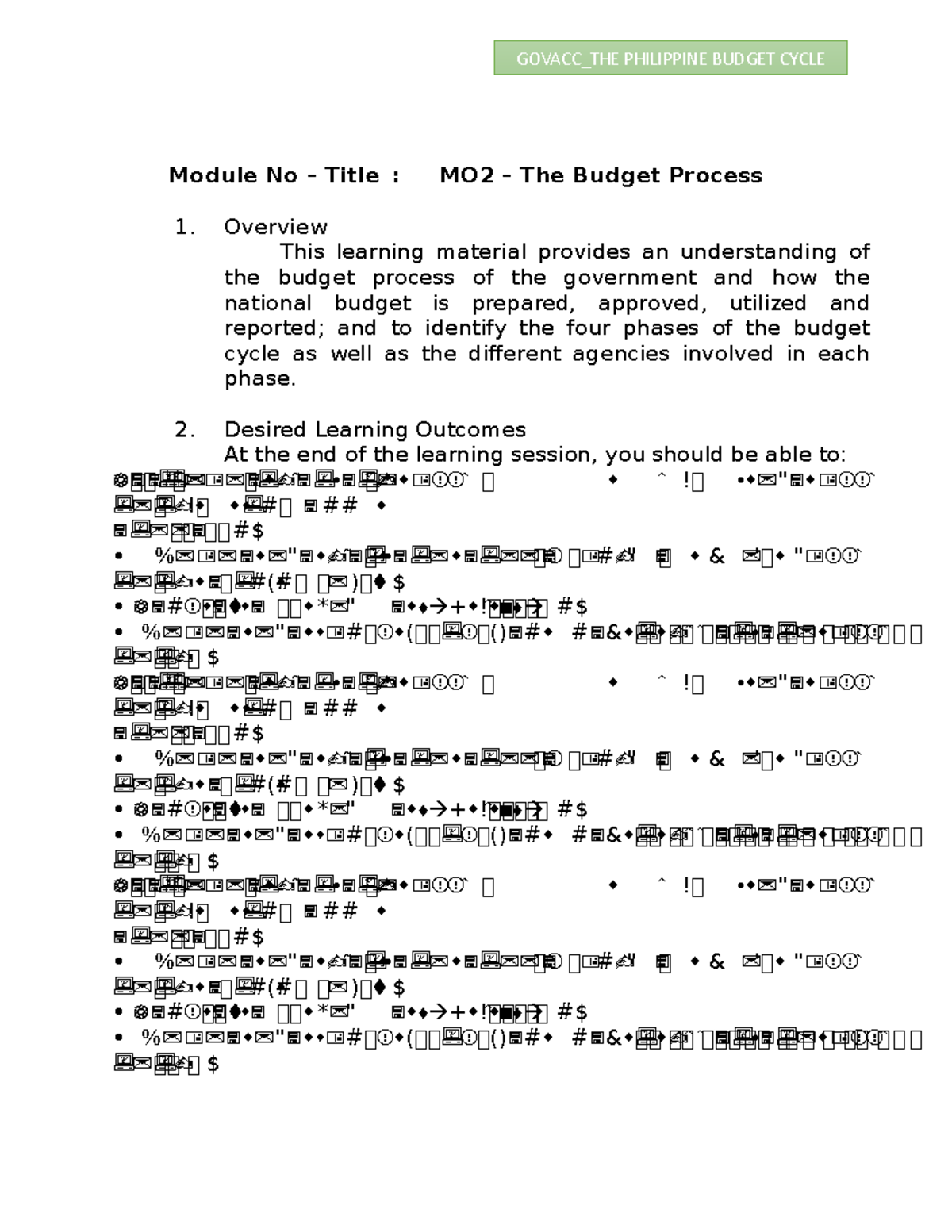 Gov Acc-HO-No - enjoy - Module No – Title : MO2 – The Budget Process ...