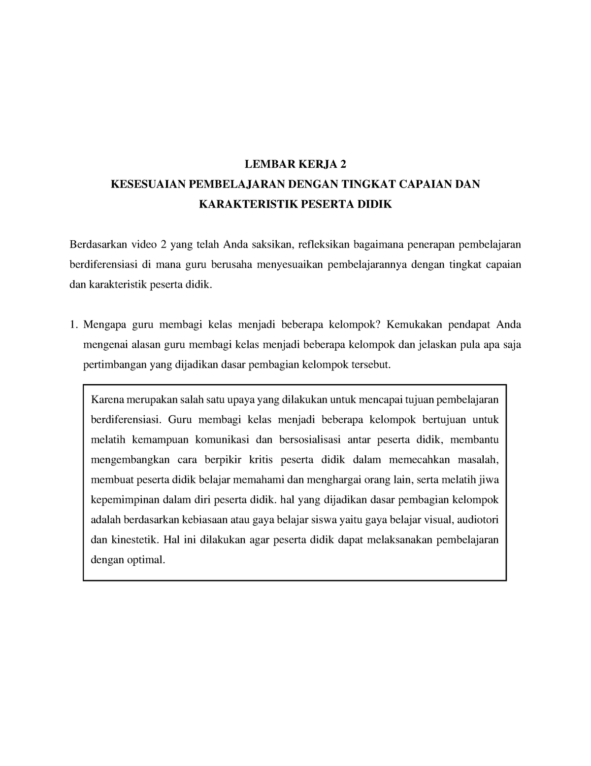 Topik 3 (EK) - LK 2 PPAE - LEMBAR KERJA 2 KESESUAIAN PEMBELAJARAN ...