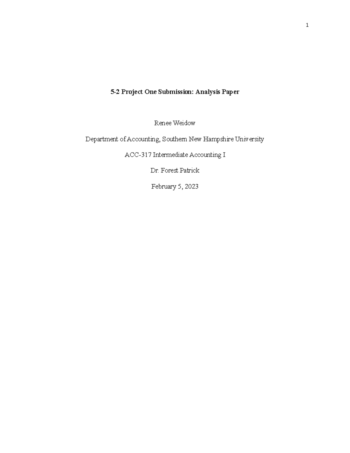 5-2 Project One Submission-Project Analysis Paper - 5-2 Project One ...