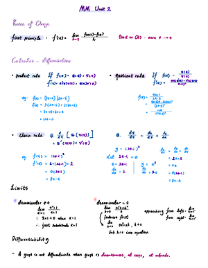 Mathematics Methods Unit 2- Calculus, trig, other graphs, exponentials ...