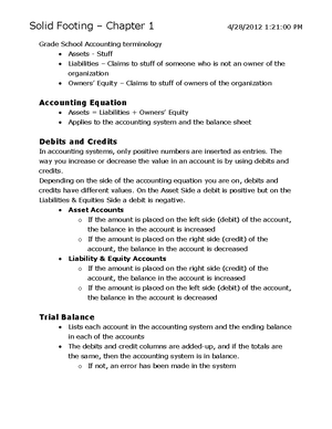 ACC 221 Final Exam Study Guide - CHAPTER 1 Accounting Equation Assets ...