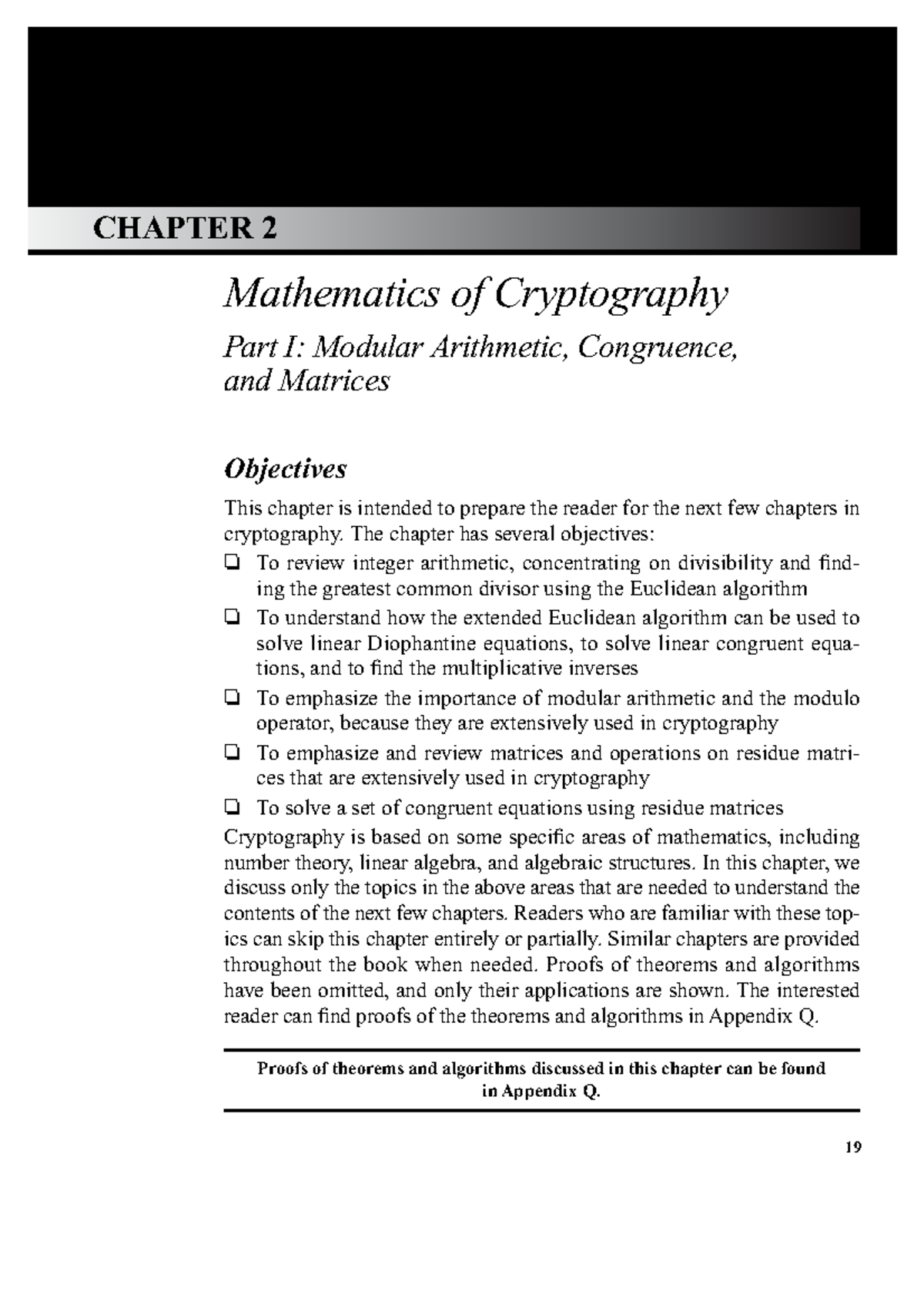 Chaptr 2 - Soln - 19 CHAPTER 2 Mathematics Of Cryptography Part I ...