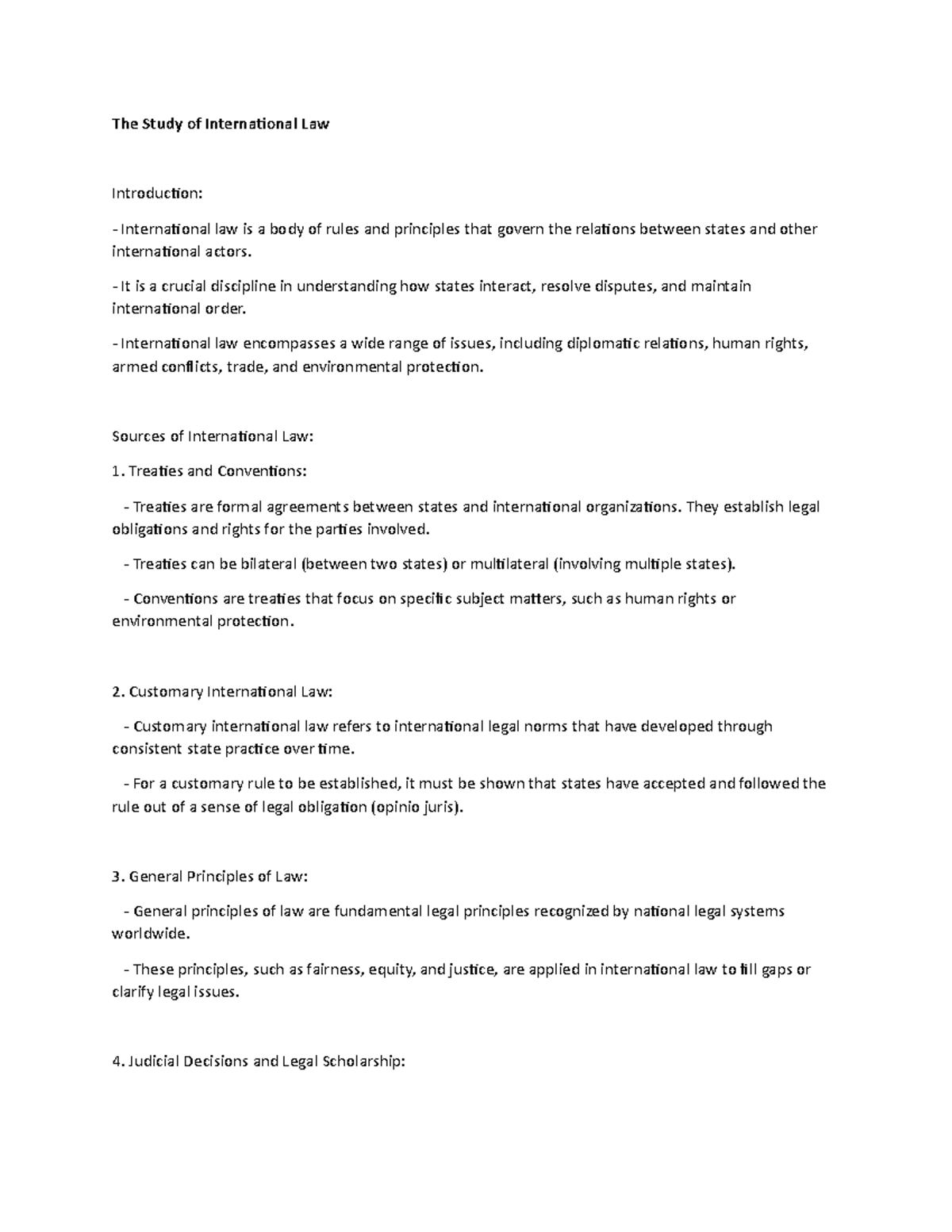 The Study of International Law - The Study of International Law ...