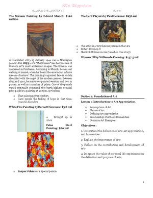 Prelim Lesson 4 ( Artapp), Common Art Expressions and Art Forms ...
