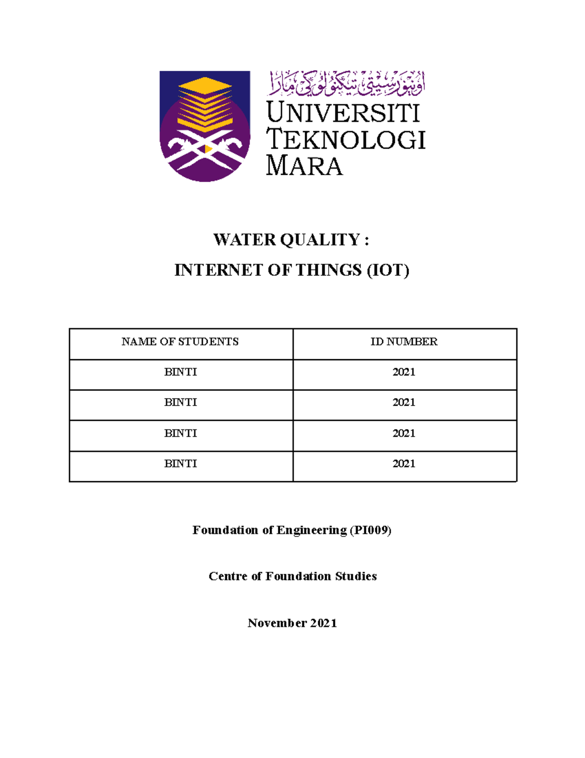 assigment-chm092-water-quality-internet-of-things-iot-abstract-the