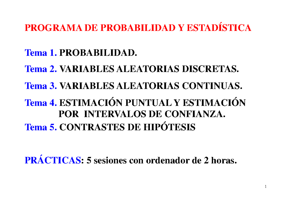 Diapositivas (20-21)-Tema 1 Probabilidad - PROGRAMA DE PROBABILIDAD Y