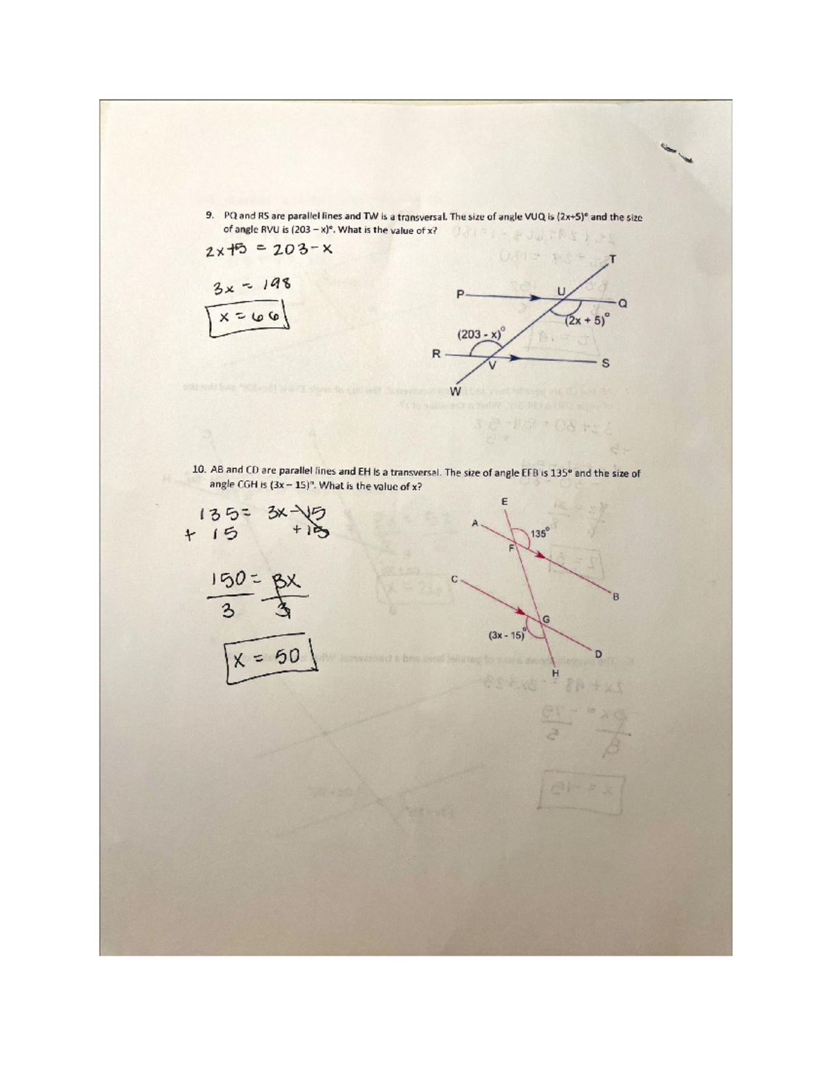 All about angles - In-class work - MTH 131 - Studocu