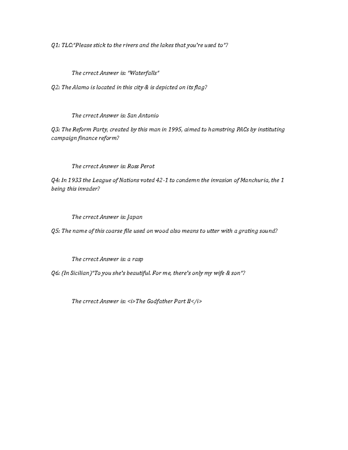 4 Response for IIYV - Reflection Paper for IIYV - Q1: TLC: