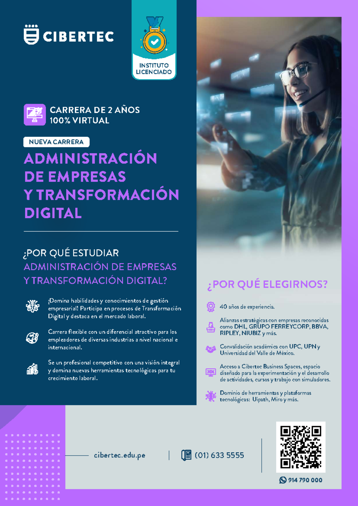 Admin negocios y transforma digital - 914 790 000 cibertec.edu (01) 633 ...
