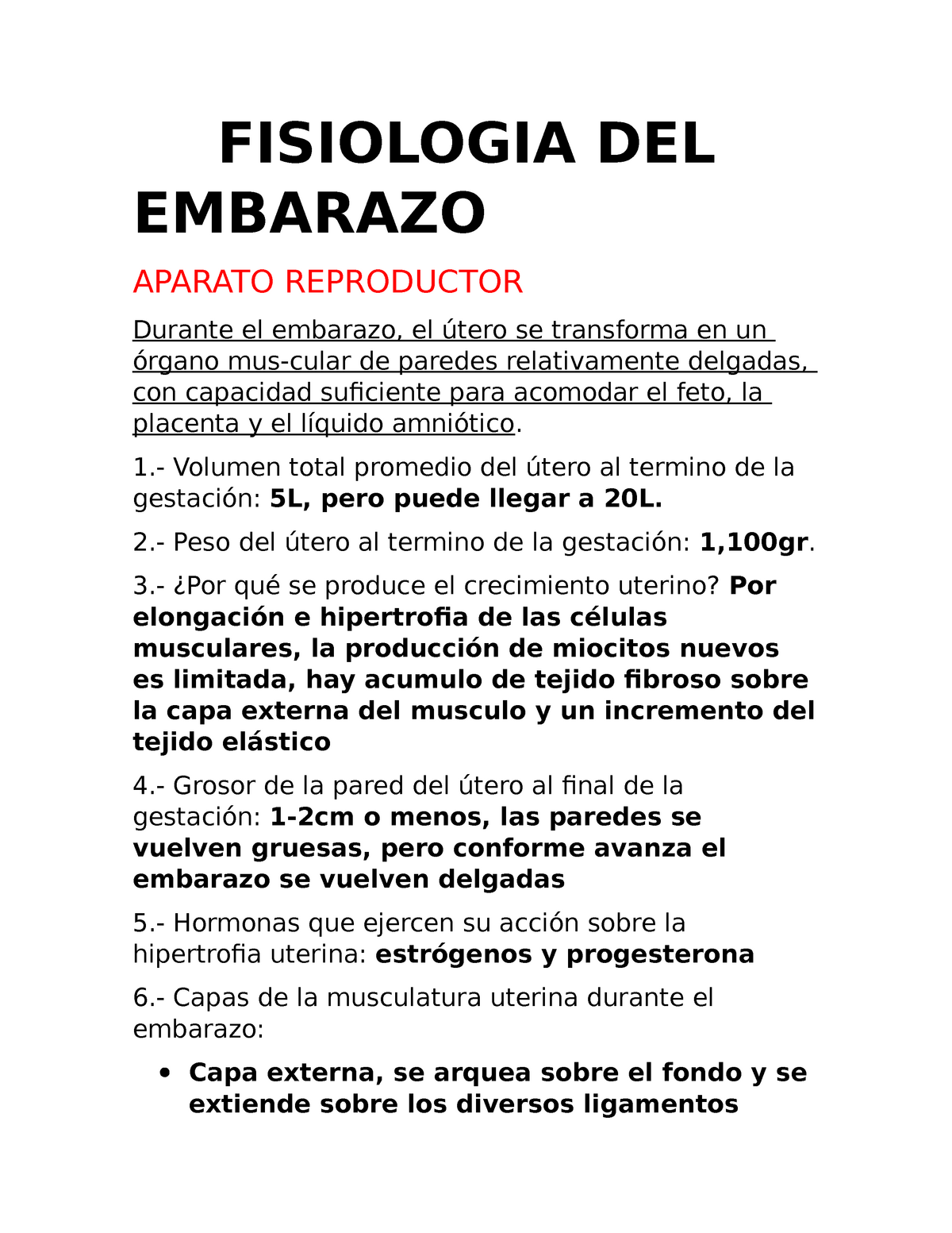 Fisiologia Del Embarazo Fisiologia Del Embarazo Aparato Reproductor Durante El Embarazo El 1193