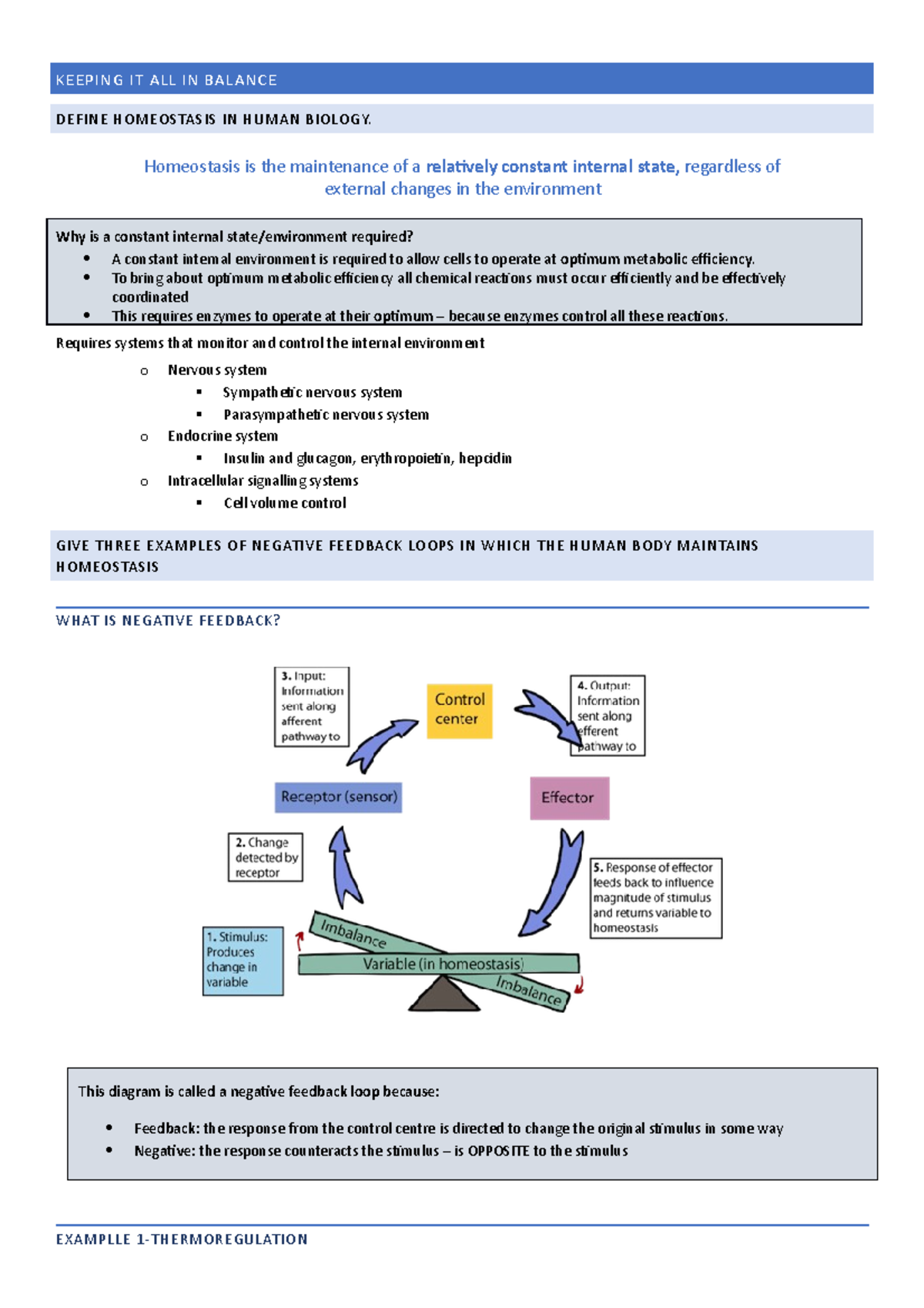 Lec 11 And 12 - Lecture Notes On Outcomes - KEEPING IT ALL IN BALANCE ...