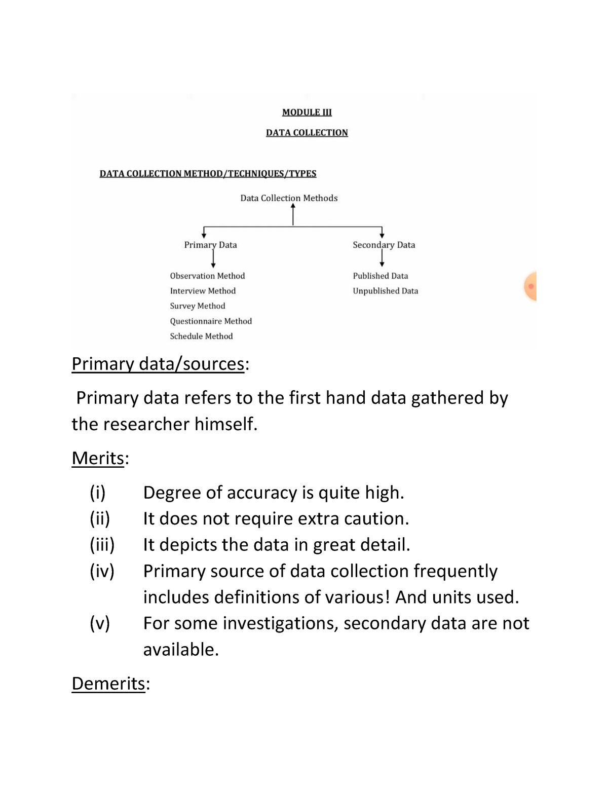 research paper on primary data