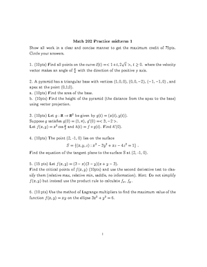 202 - calxc - Math 202 Practice midterm 2 Show all work in a clear and ...