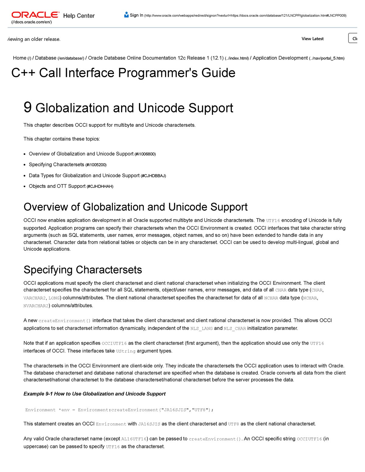 Globalization and Unicode Support Home (/) / Database (/en/database