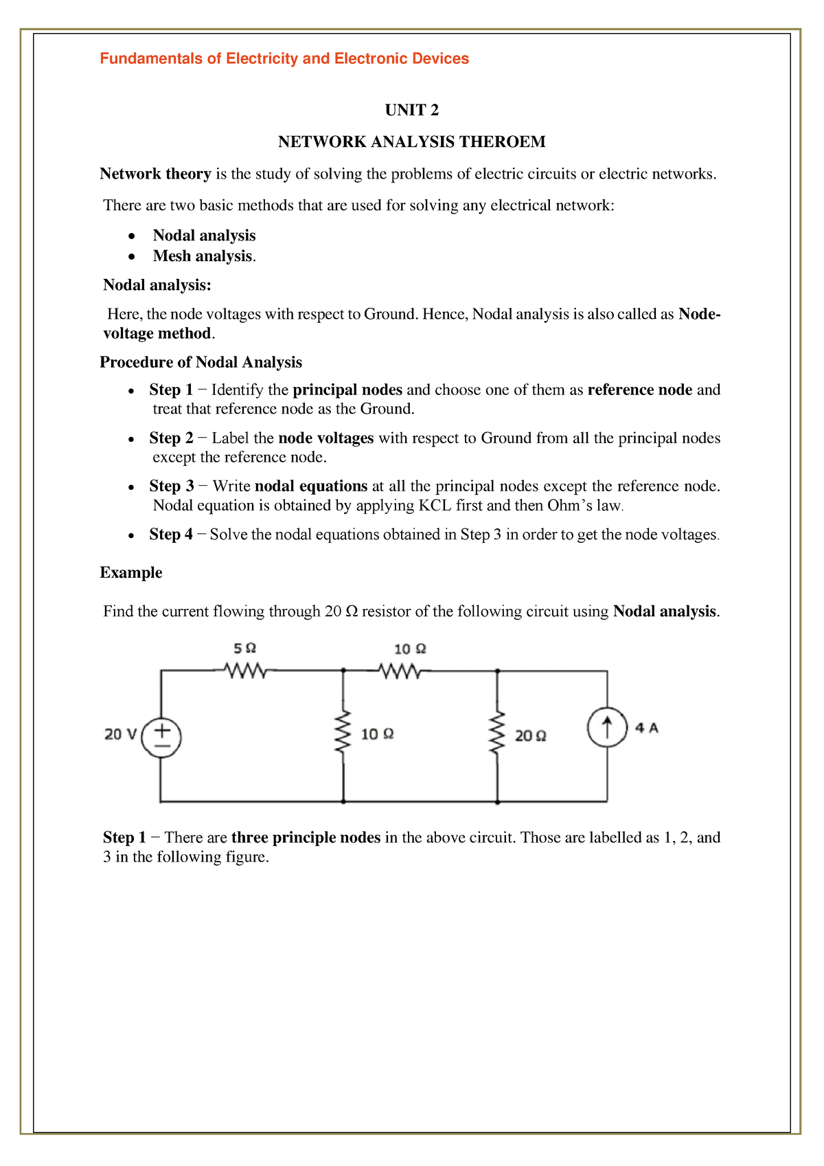 network theory assignment